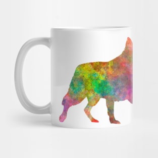 White Swiss Shepherd Dog in watercolor Mug